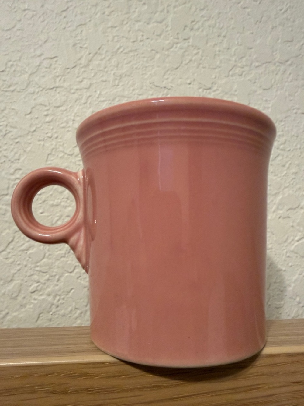 Fiesta Pink Ceramic Coffee Mug in Rose Pink